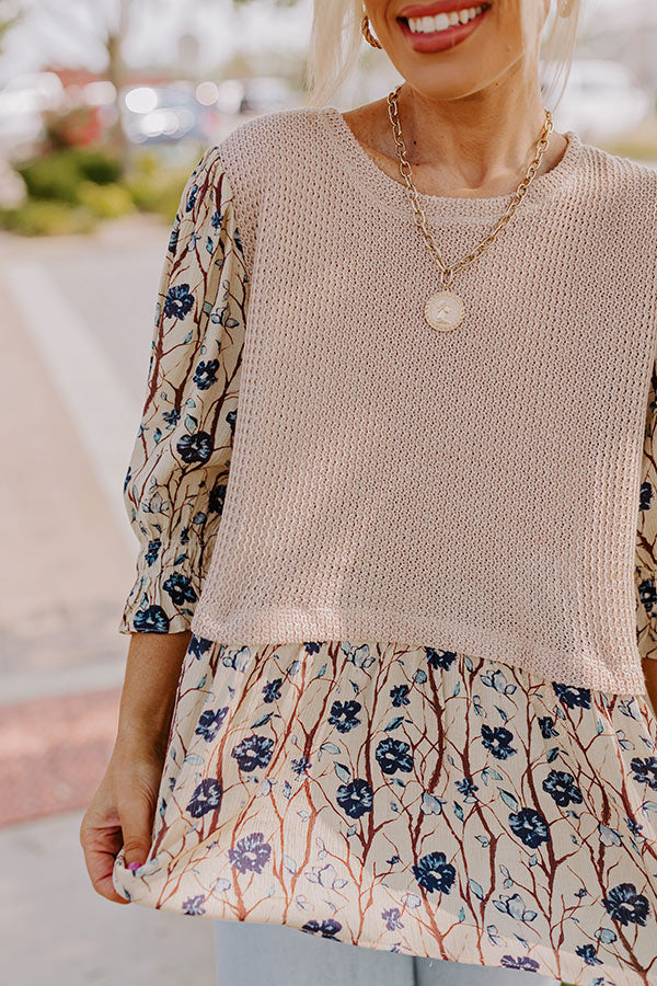 Sweet Melody Knit Top Curves