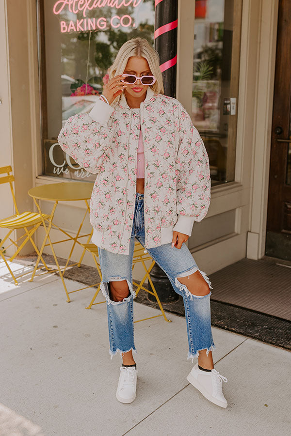 Happy Blooms Quilted Jacket