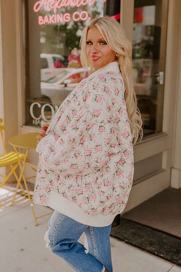 Happy Blooms Quilted Jacket