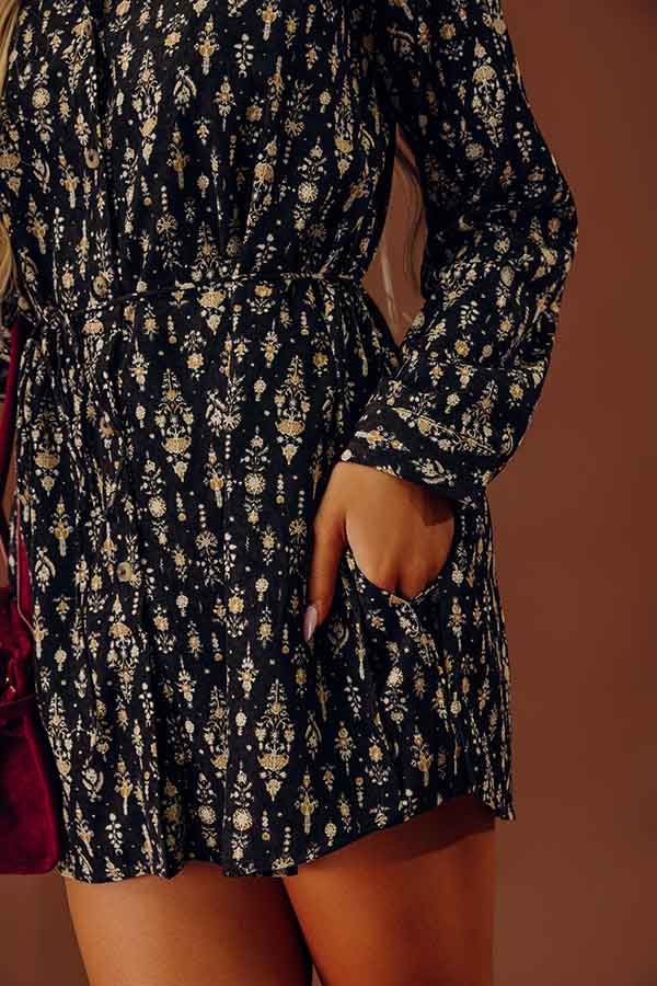 Uptown Stroll Floral Romper Image - 2