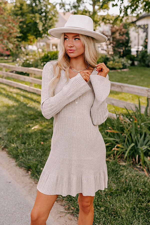 Cinnamon Sugar Kisses Sweater Dress