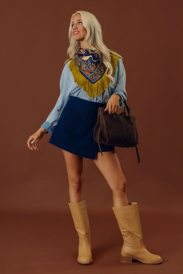 Casual Setting Chambray Button Up in Light Wash Image - 1