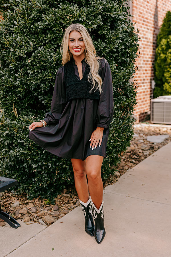 Boho Belle Two Piece Mini Dress in Black Boho Belle Two Piece Mini Dress in Black