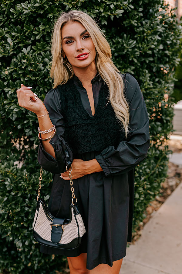 Boho Belle Two Piece Mini Dress in Black Boho Belle Two Piece Mini Dress in Black