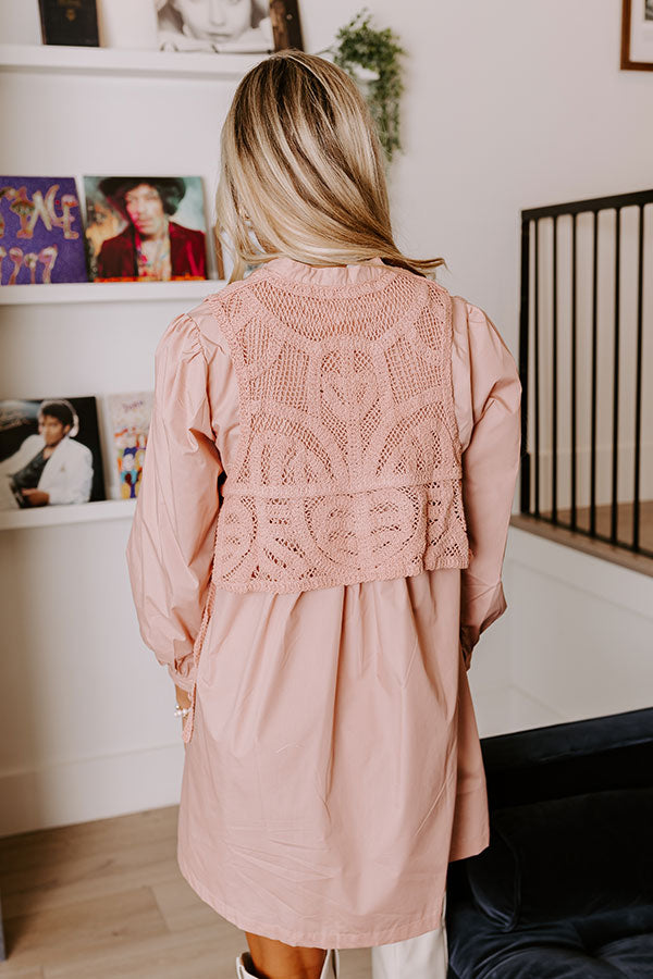 boho dress blush Beautiful Stranger Blush Fit and Flare Cami Dress