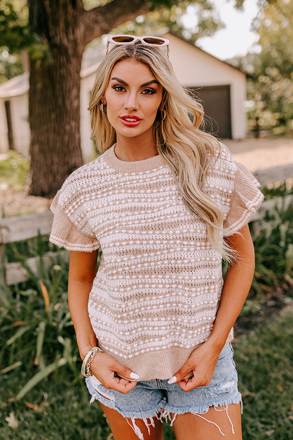 Sweet As Sugar Knit Sweater Top