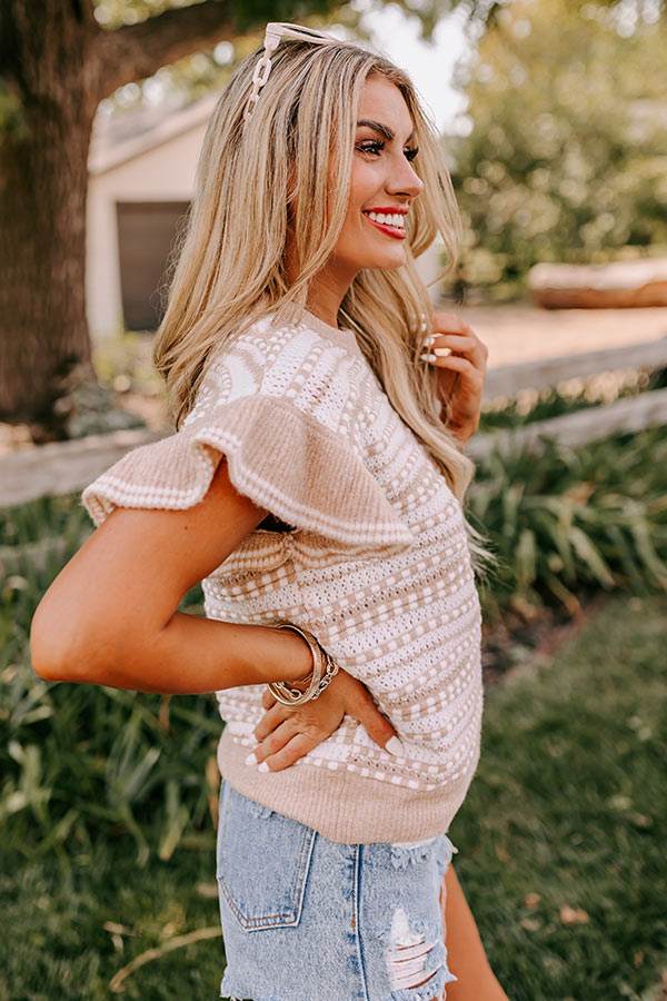 Sweet As Sugar Knit Sweater Top