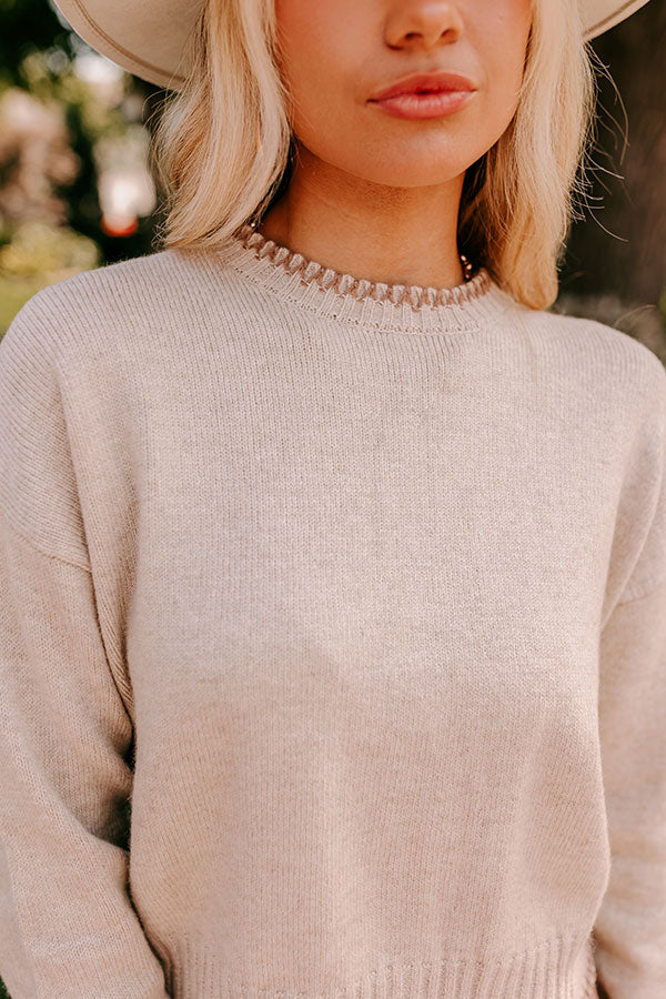 Chia Latte Please Wool-Blend Sweater