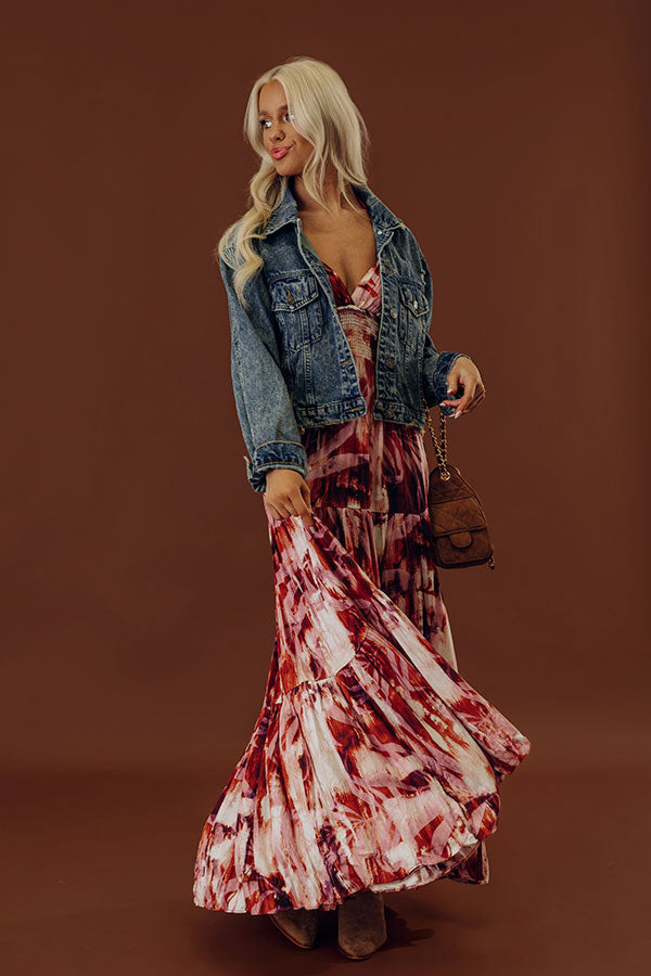 The Ronan Distressed Denim Jacket in Medium Wash Image - 2