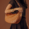 Block Party Ready Faux Leather Purse in Brown Image - 1