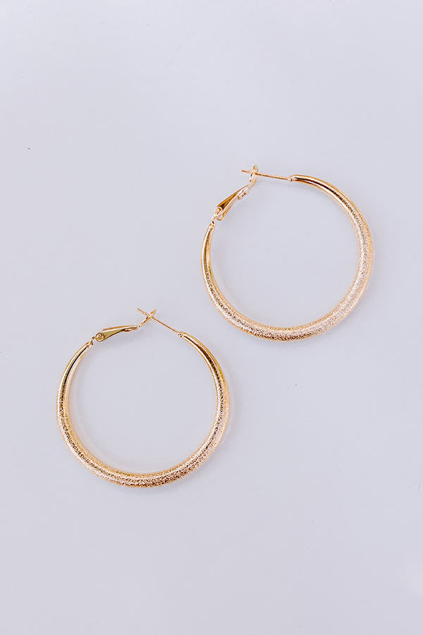 Downtown Happy Hour Hoop Earrings