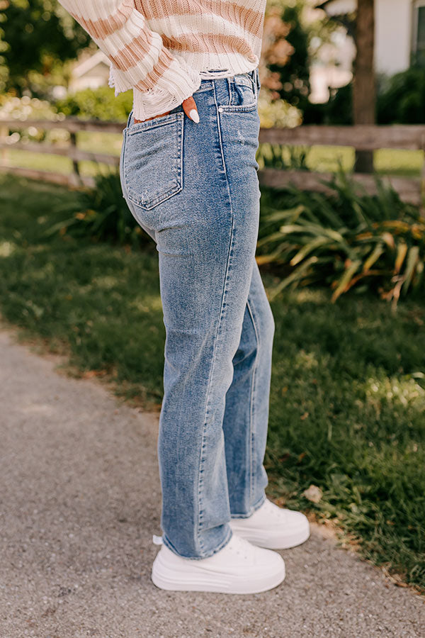 JUST USA Lillian High Waist Straight Leg Jean