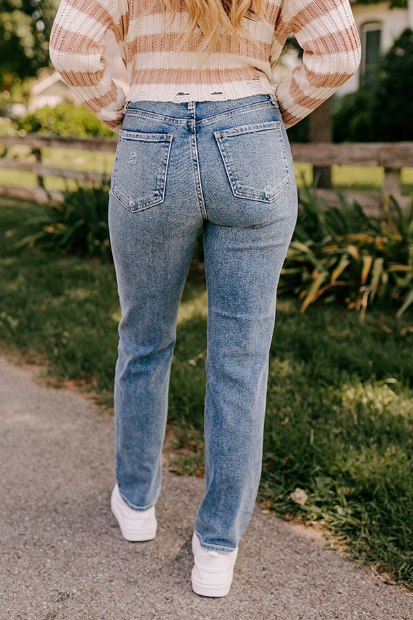 JUST USA Lillian High Waist Straight Leg Jean