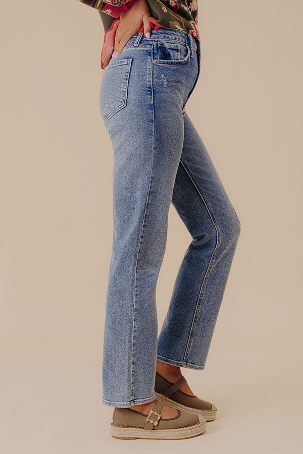 JUST USA Lillian High Waist Straight Leg Jean Image - 3
