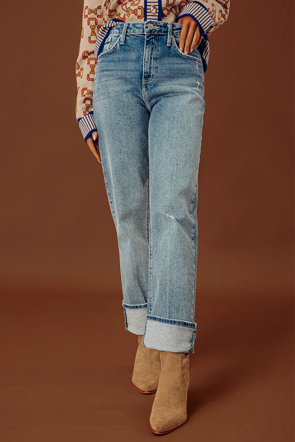 JUST USA Lillian High Waist Straight Leg Jean Image - 2