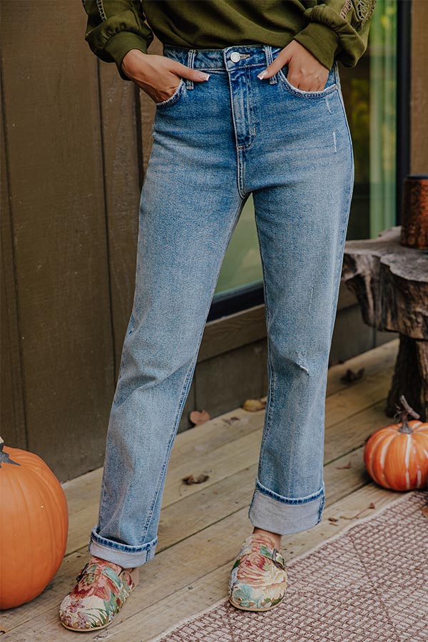 JUST USA Lillian High Waist Straight Leg Jean Image - 2