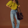 JUST USA Genesis High Waist Straight Leg Jean in Medium Wash Image - 1