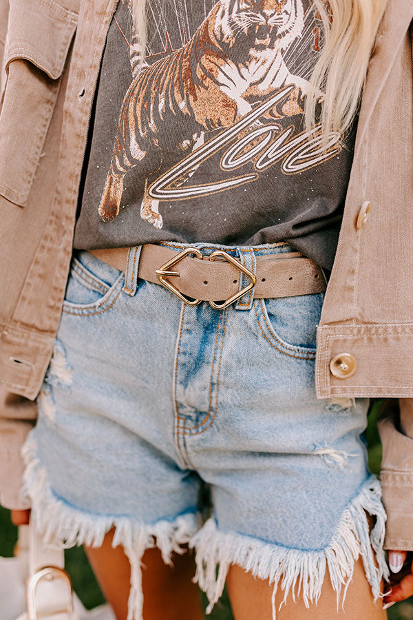 Glamour Girl Faux Leather Belt