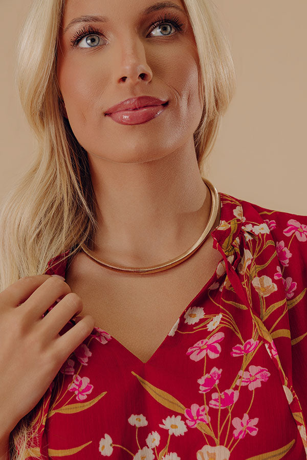 Cue The Chic Necklace in Gold