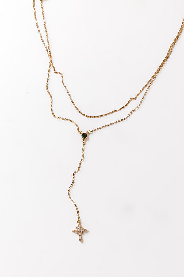 Full Of Faith Lariat Necklace