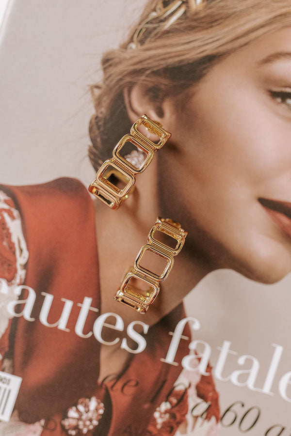 Feeling Artsy Hoop Earrings