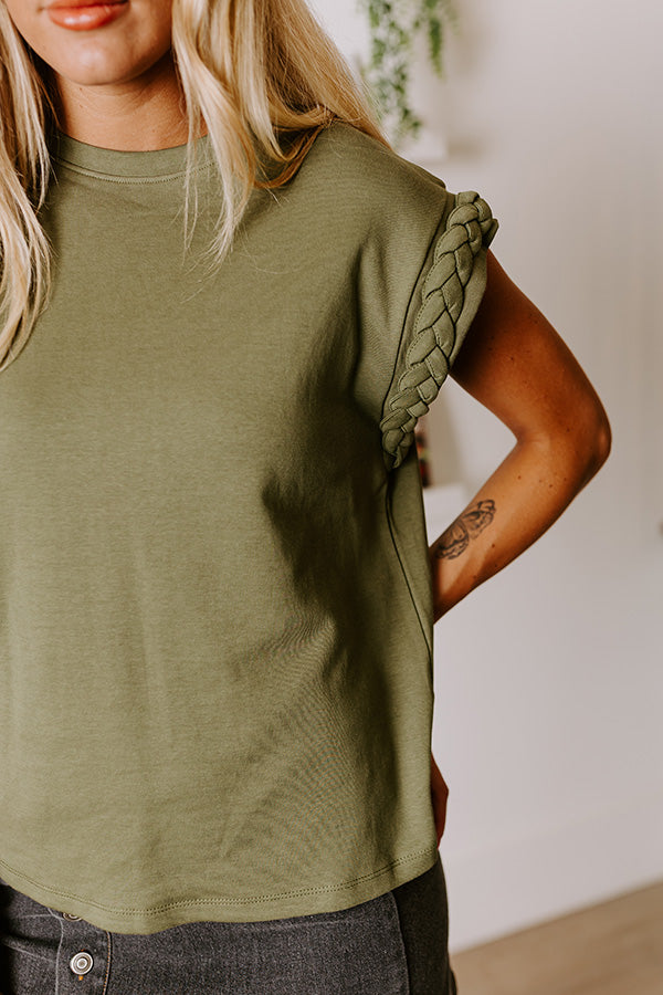 VIP Outing Shift Top in Olive