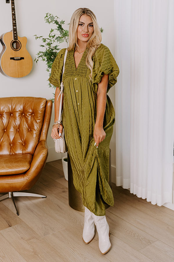 Wine Tasting Ready Midi in Olive