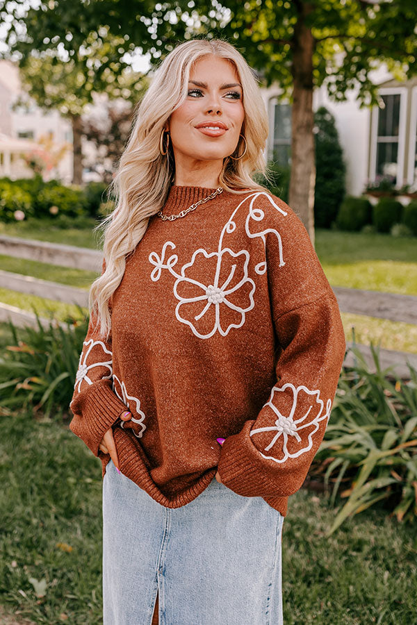 Apple Spiced Perfection Knit Sweater