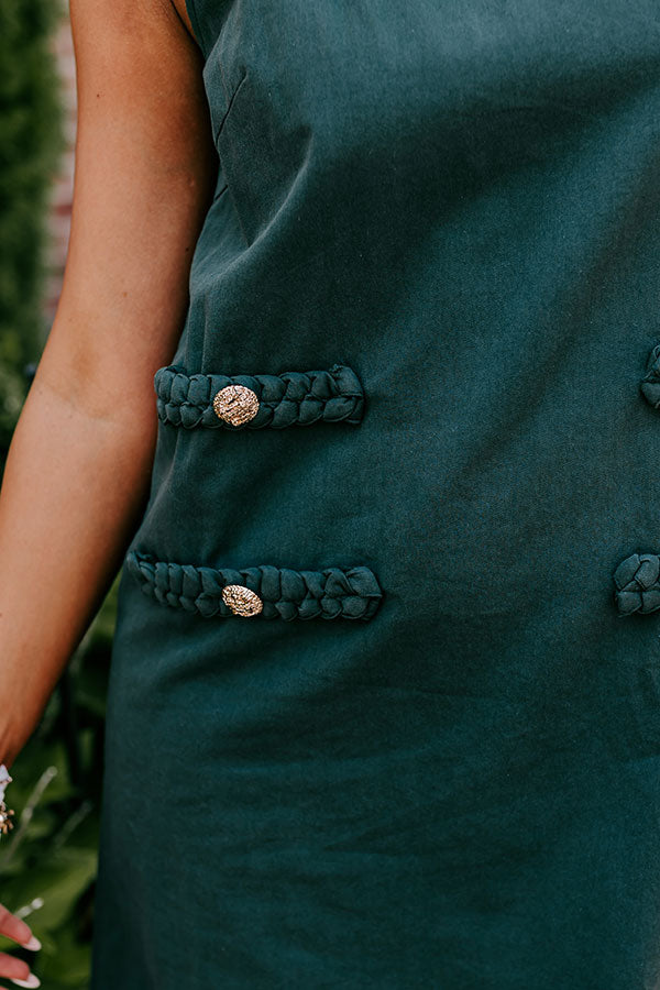 Apple Cider Sippin Mini Dress in Hunter Green S / hunter-green Apple Cider Sippin Mini Dress in Hunter Green S / hunter-green