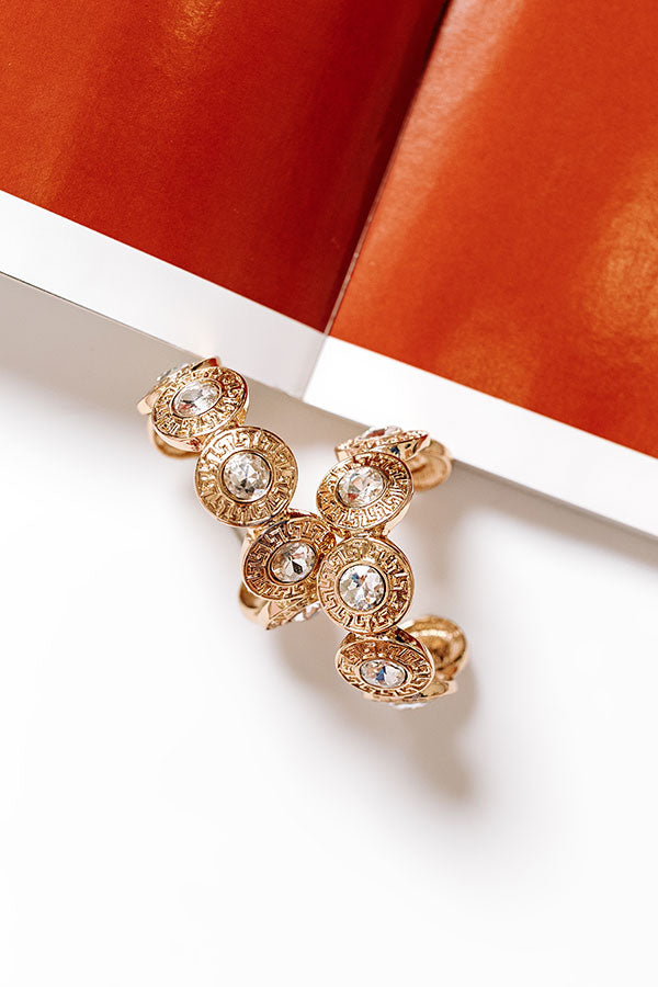 Chic Mindset Hoop Earrings in Clear