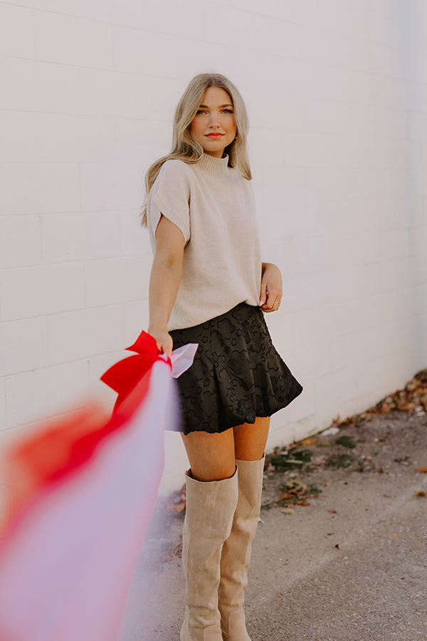 Classic Charm Jacquard Mini Skirt Image - 1