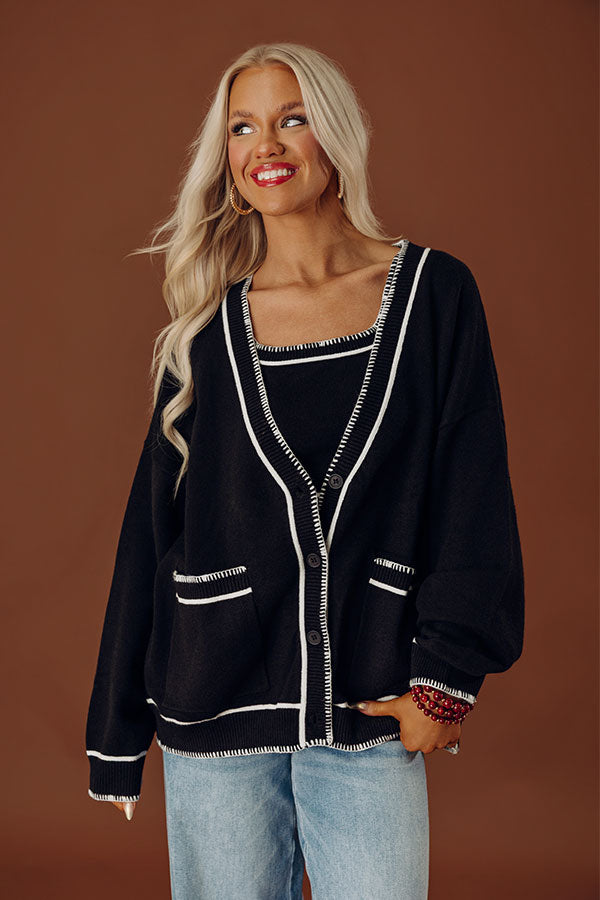 Pretty And Preppy Cardigan Image - 1