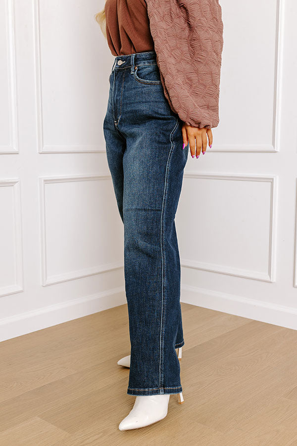 JUDY BLUE Molly High Waist Straight Leg Jean Curves