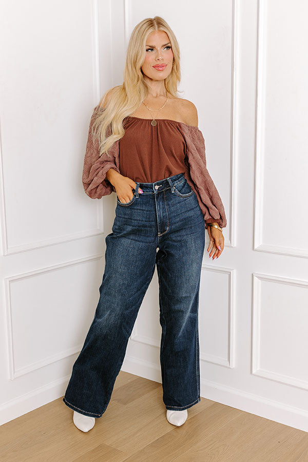 JUDY BLUE Molly High Waist Straight Leg Jean Curves