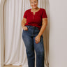 JUDY BLUE Molly High Waist Straight Leg Jean Curves Image - 1