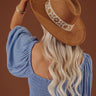 Posh Moment Faux Suede Fedora in Camel Image - 1
