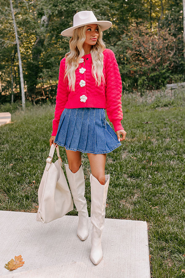 Sweet Serendipity Knit Sweater in Bright Red