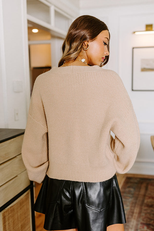 Cute As Can Be Knit Sweater Top