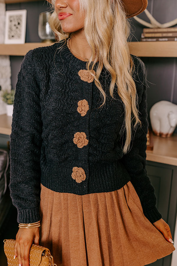 Sweet Serendipity Knit Sweater in Black