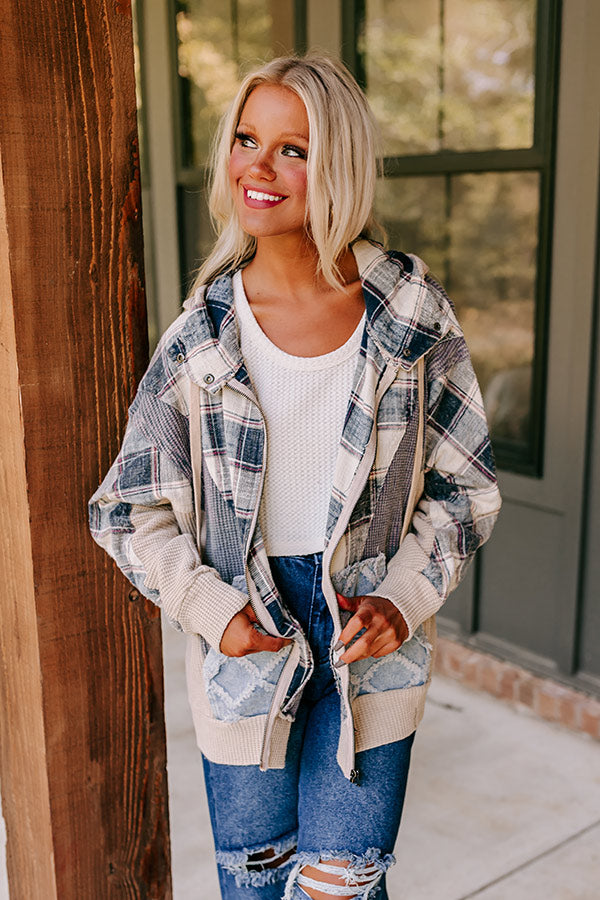 Bonfire Party Waffle Knit Jacket