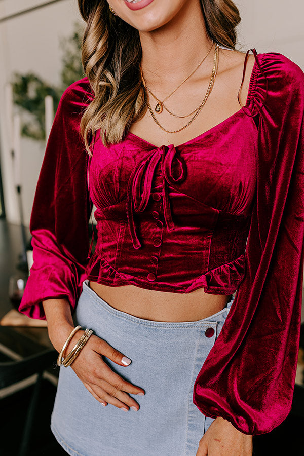 Holiday Fun Velvet Top