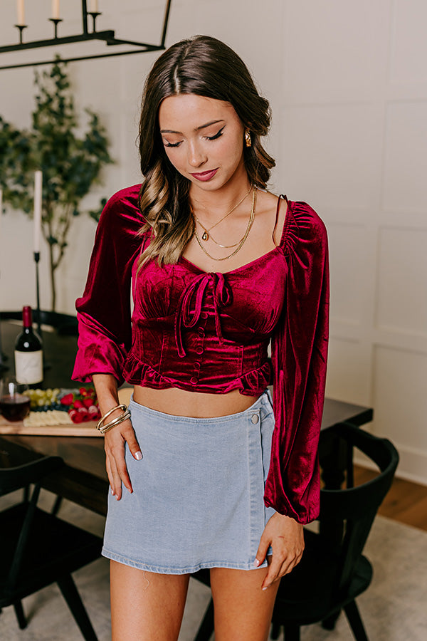 Holiday Fun Velvet Top