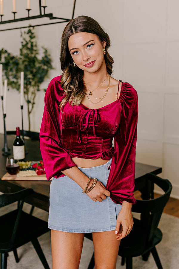 Holiday Fun Velvet Top