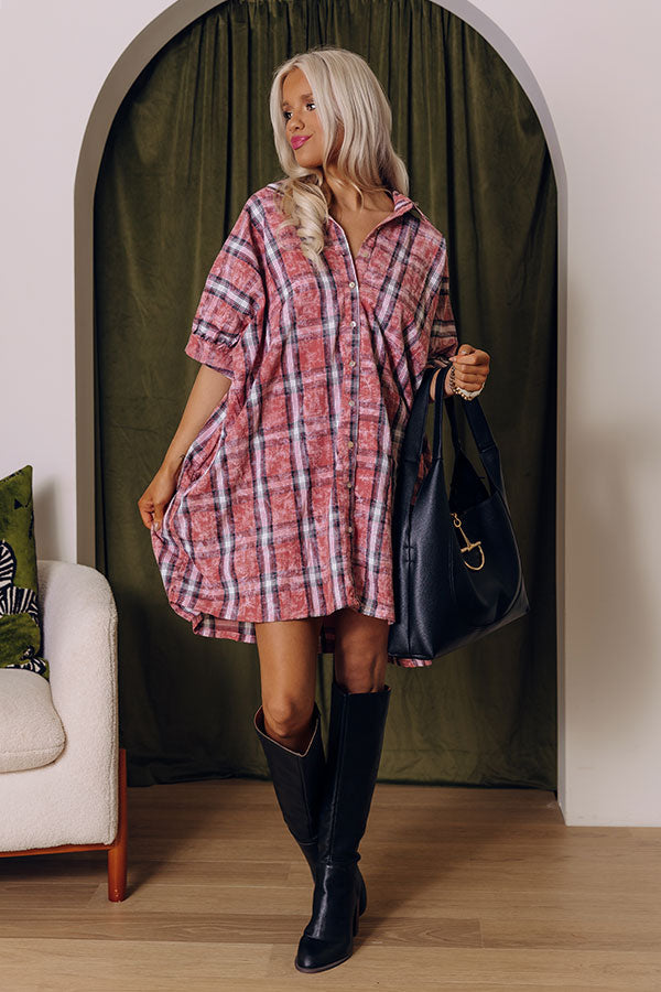 Pumpkin Patch Dreaming Plaid Mini Dress Image - 2