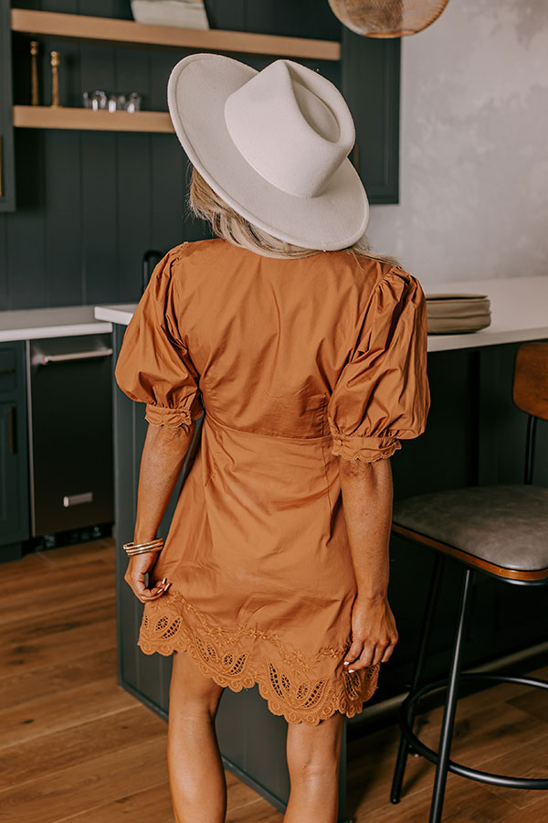 camel mini dress Andy Faux Suede Mini Dress / Camel | MESHKI