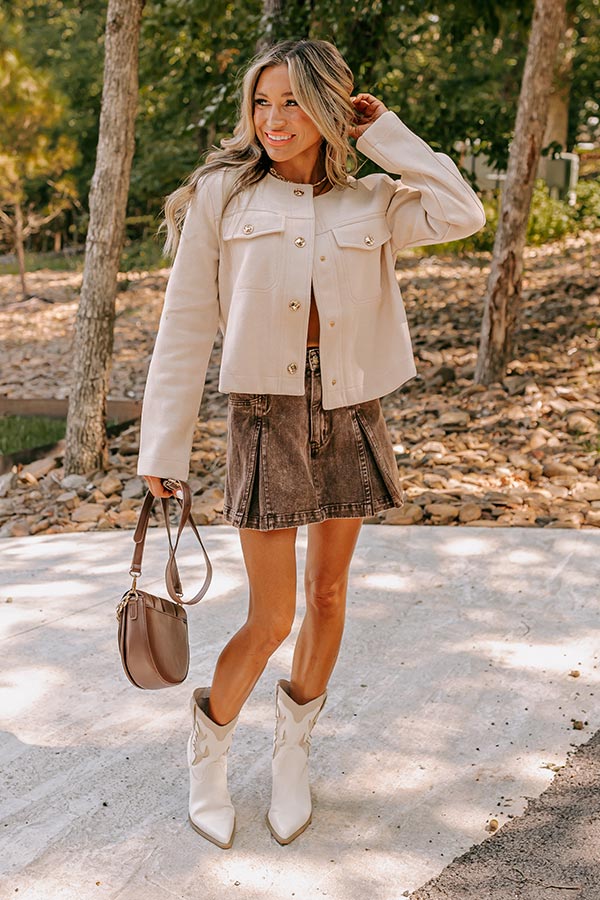 Uptown Chic Jacket in Cream