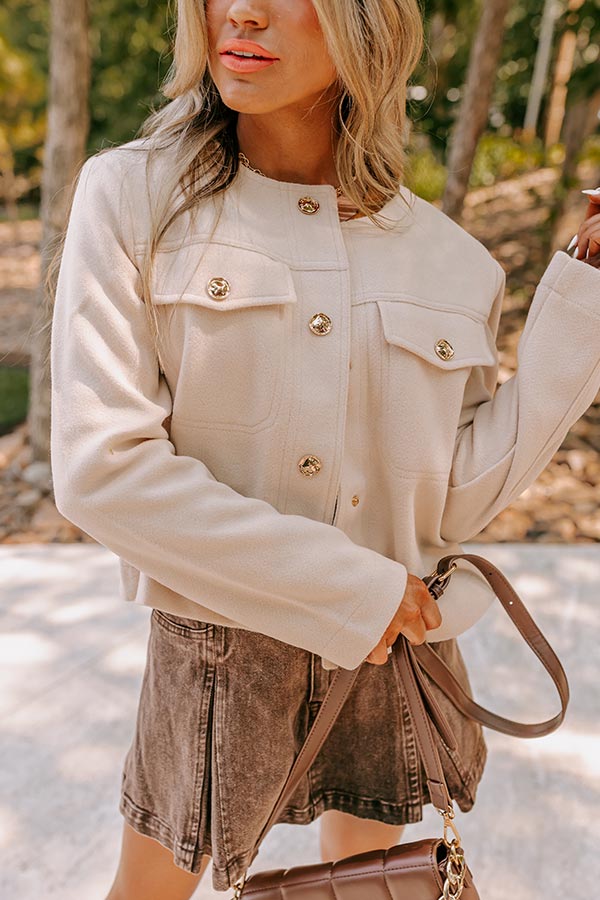 Uptown Chic Jacket in Cream