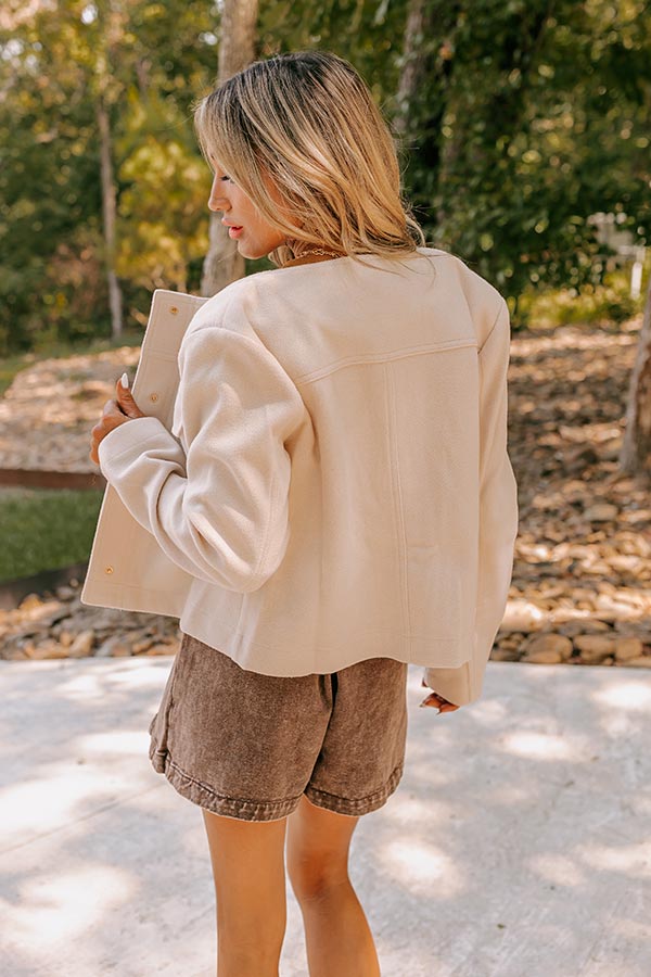 Uptown Chic Jacket in Cream