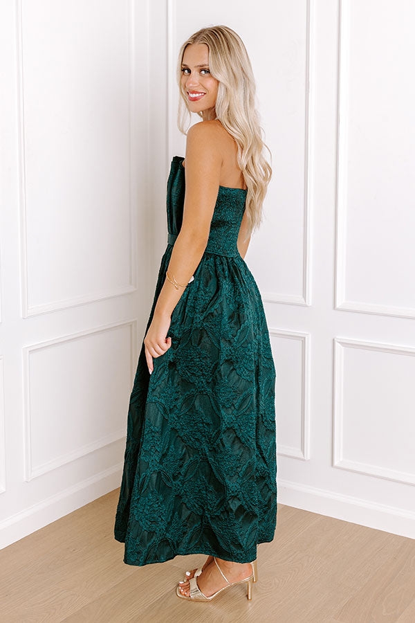 Night At The Gala Jacquard Midi in Dark Hunter Green Impressions Online Boutique Night At The Gala Jacquard Midi in Dark Hunter Green Impressions Online Boutique