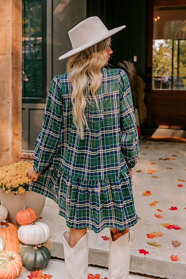 Apple Picking Pretty Plaid Mini Dress